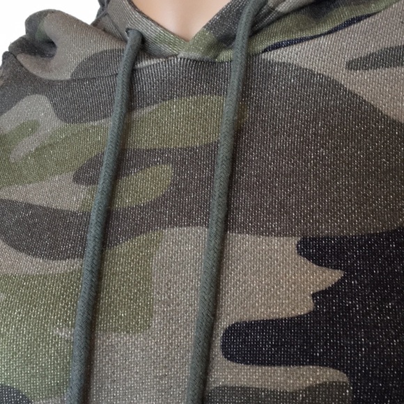 AFRM Cami Army Oversized Sweatshirt Hoodie S M - Picture 2 of 8